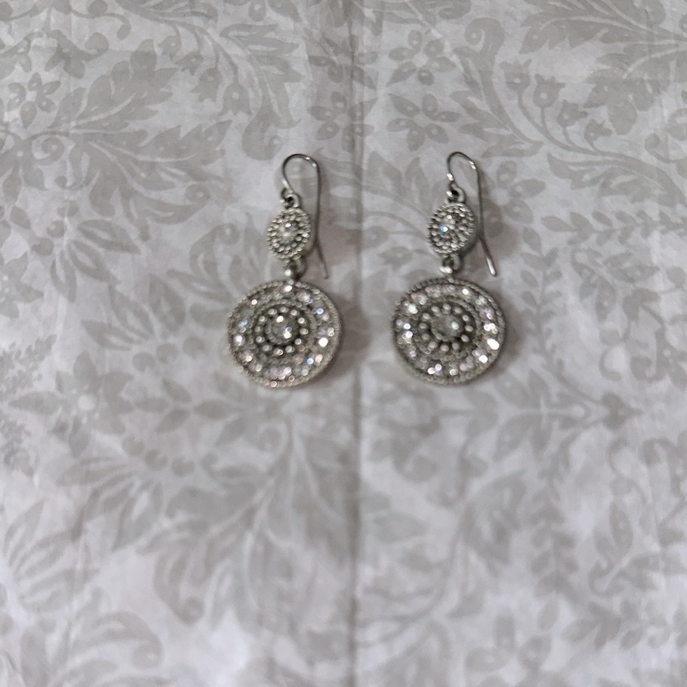 Vintage Elegant Silver Dangle Earrings with Intricate Filigree